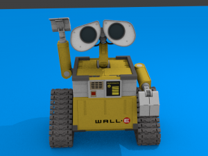 wall-e non armature rig test 3D Model