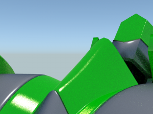 green robot rigged 3D Model