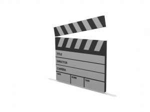 cinema clapperboard 3D 모델