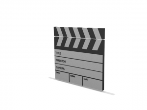 cinema clapperboard 3Dモデル