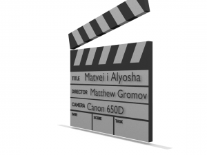 cinema clapperboard 3Dモデル