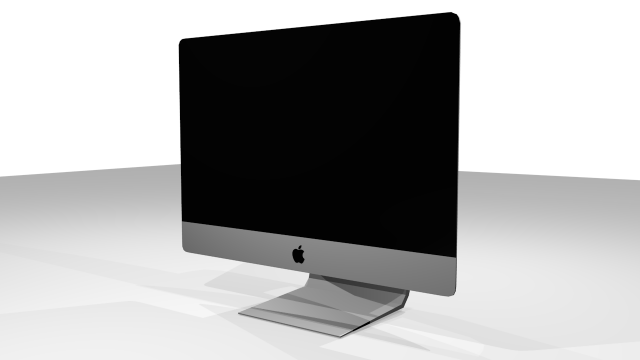 apple imac monitor Model 3D .c4d .max .obj .3ds .fbx .stl .blend 