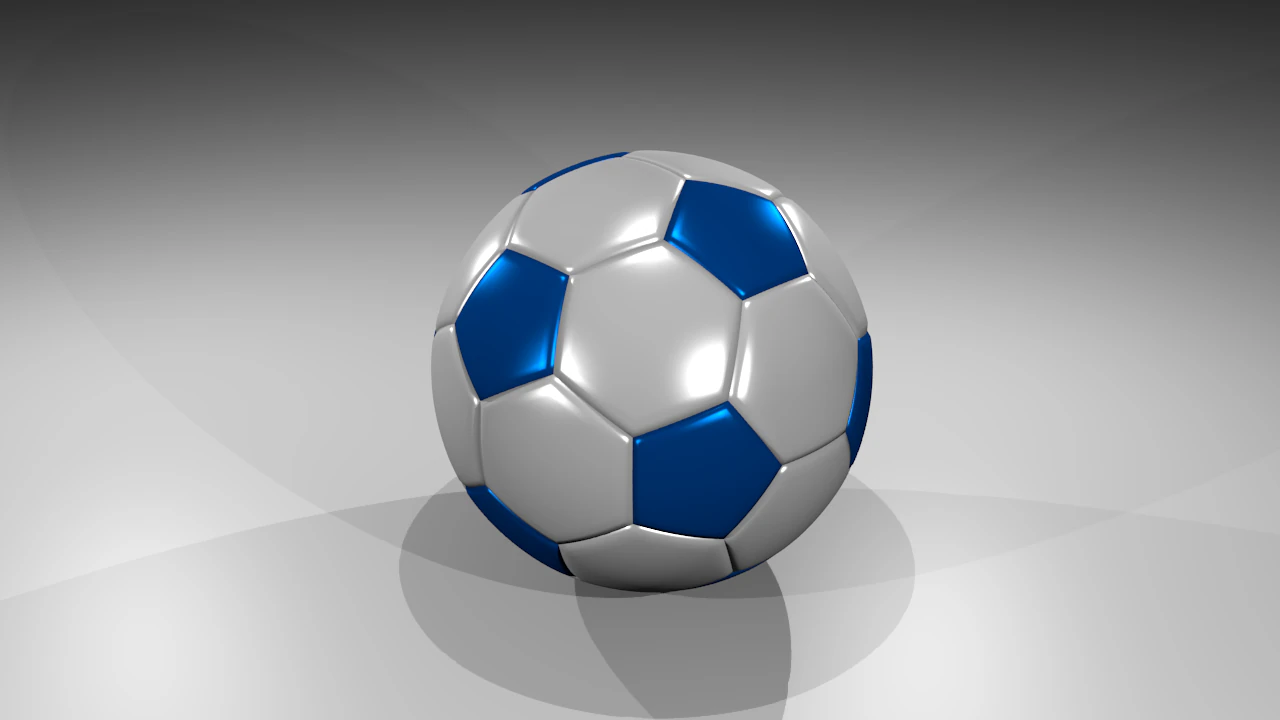 футбольный мяч 3D Модель .c4d .max .obj .3ds .fbx .stl .blend 