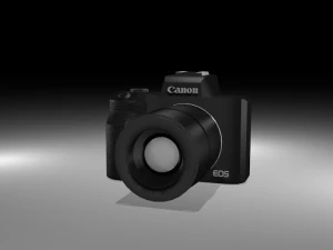 canon eos m50 2018 Modello 3D