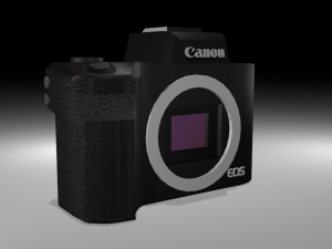 canon eos m50 2018 Model 3D