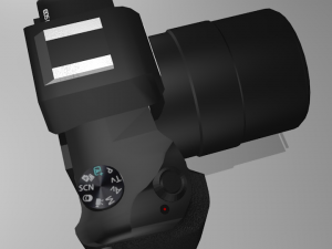 canon eos m50 2018 Model 3D