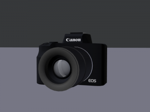 canon eos m50 2018 Model 3D