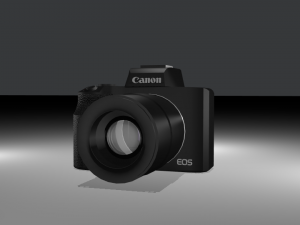 canon eos m50 2018 Model 3D
