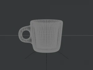 realistic coffee cup - blender cycles 3D Model