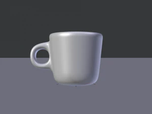 realistic coffee cup - blender cycles 3D Model