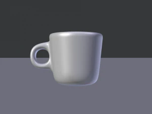 realistic coffee cup - blender cycles 3D Model
