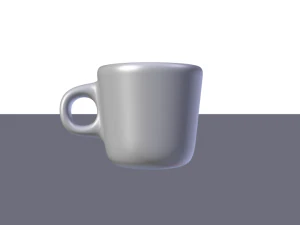 realistic coffee cup - blender cycles 3D Model
