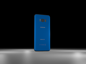 samsung galaxy s8 2017 light blue 3D Модель