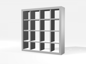 ikea bookshelf - realistic 3D Model