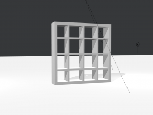 ikea bookshelf - realistic 3D Model