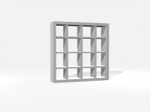 ikea bookshelf - realistic 3D Model