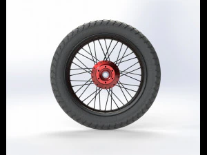 Motosiklet jantı 3D Model