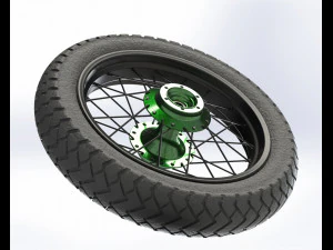 Motosiklet jantı 3D Model