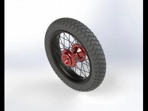 Motosiklet jantı 3D Model