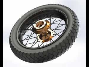 Motosiklet jantı 3D Model