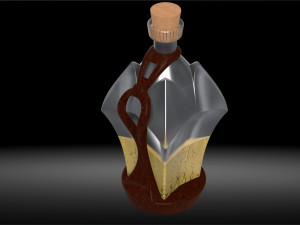 old style bottle 3D 模型