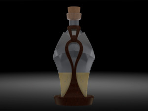 old style bottle 3D 模型