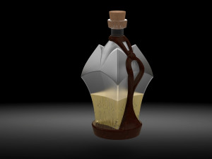 old style bottle 3D 模型
