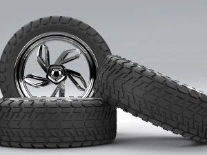 rim and tire 3D Model