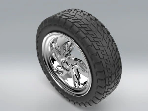 rim and tire 3D Model
