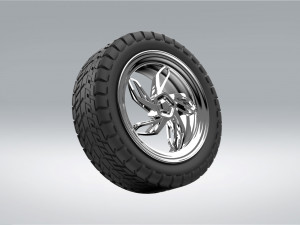 rim and tire 3D 모델