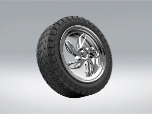 rim and tire 3D Model