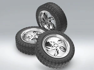 rim and tire 3D Model