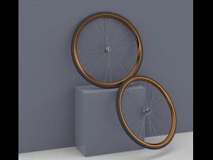 Bicycle rim with tire off-road 3D Модель