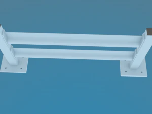 guardrail bikers highway 3D Model
