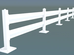 guardrail motociclistas protegem Modelo 3D