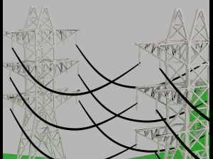 электроэнергетическая башня 3D Модель