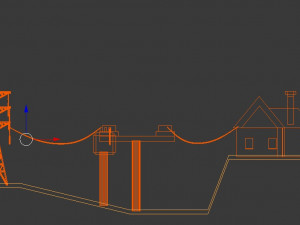 electric power tower 3D Модель