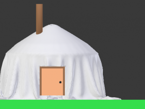 mongolian tent Modelo 3D