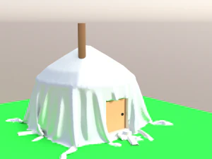 mongolian tent 3D Model