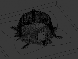 mongolian tent Modelo 3D