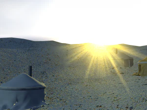 mongolian tent house 3D Model