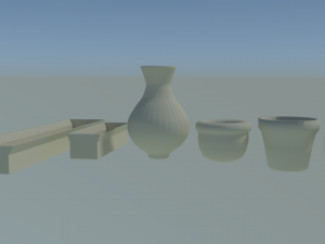 collection of pots for plants and flowers Modèles 3D en vedette