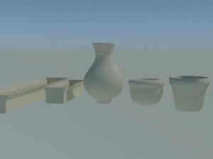 collection of pots for plants and flowers 3D Print Model