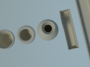 collection of pots for plants and flowers Modèles 3D en vedette