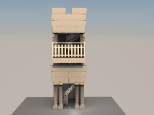 Greek tower 3D Print Model