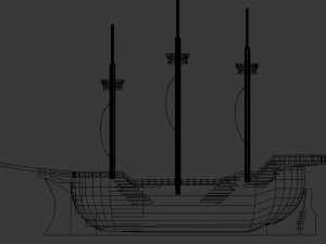 Medieval ship 3d Modelo 3D