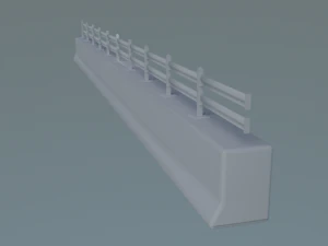 guardrail for the upper section of concrete 3D Model