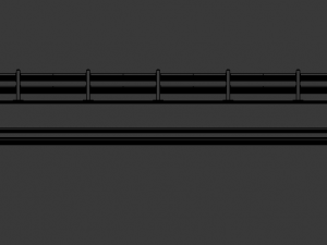 guardrail for the upper section of concrete 3D-Modell