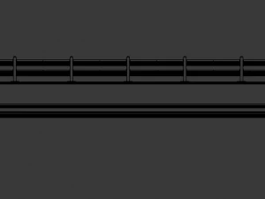 guardrail for the upper section of concrete 3D Model