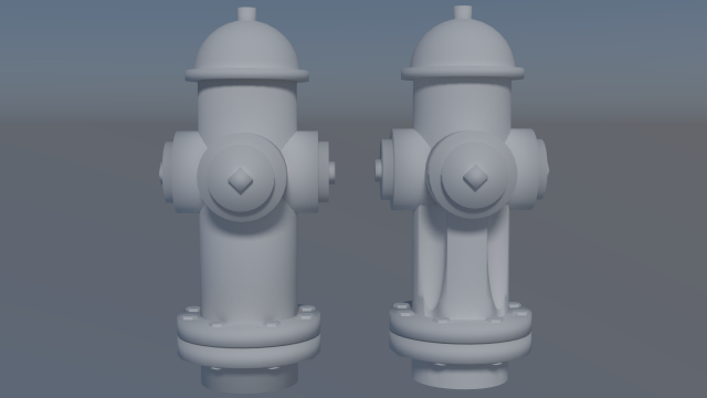 simple fire hydrant 3D 모델 .c4d .max .obj .3ds .fbx .stl .blend 
